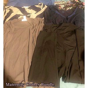 Maternity Bundle | Small S | 6 Tops & 1 Cropped Pants | Pregnancy